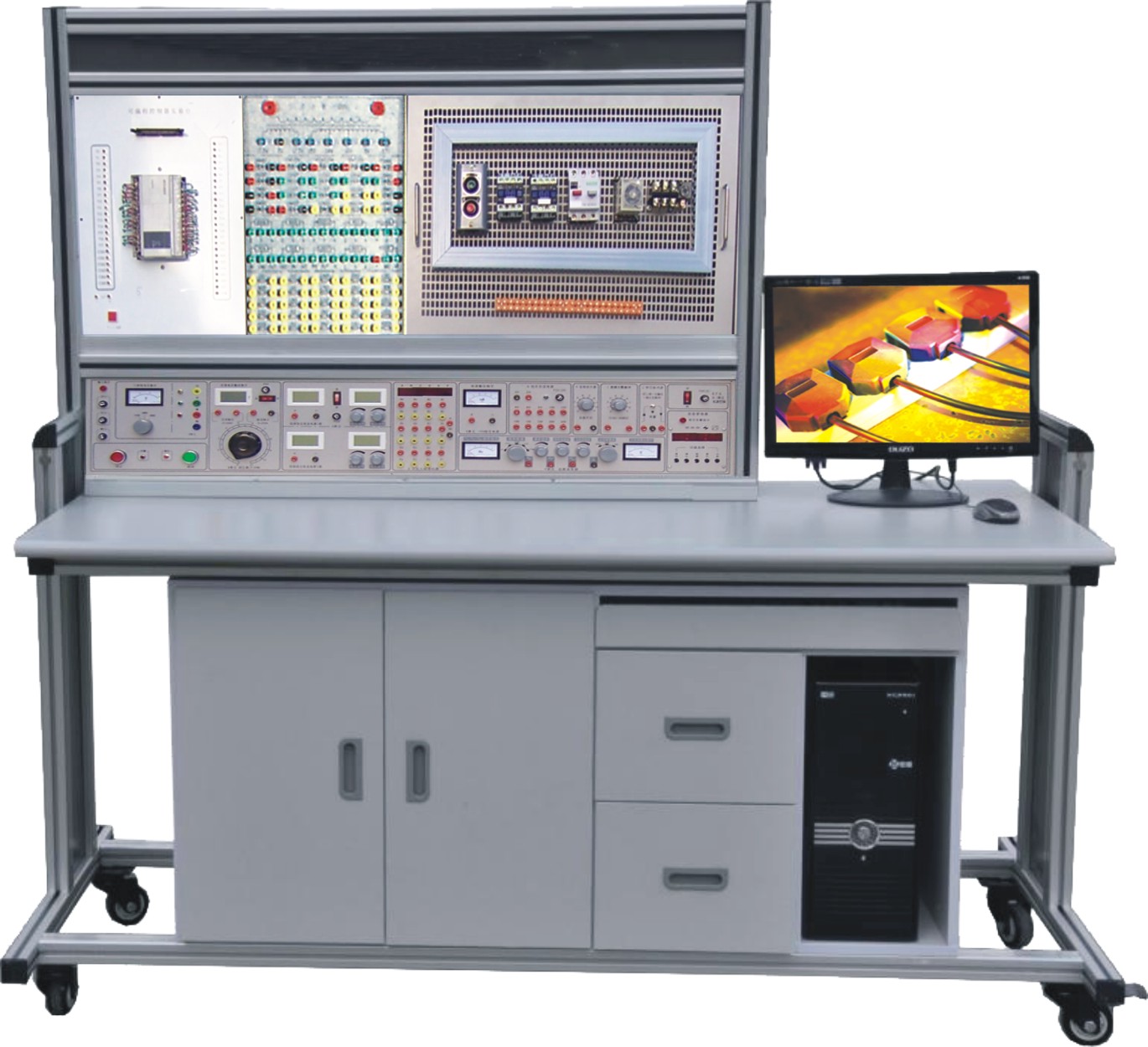 电工模电数电PLC传感器技术综合实训装置