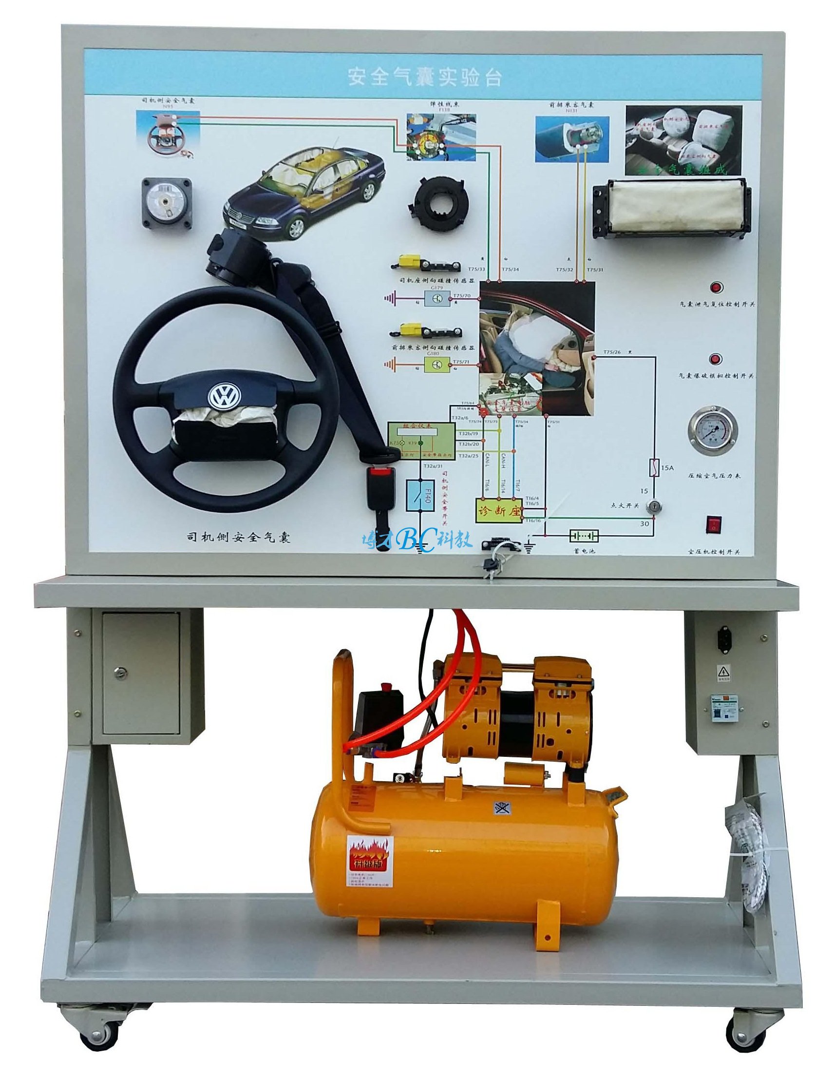 汽车安全气囊系统示教板